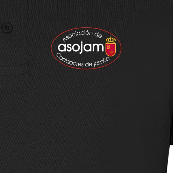 Polo negro Asojam mujer manga larga - Imagen 2