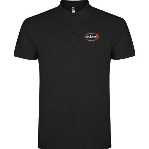Polo negro Asojam hombre