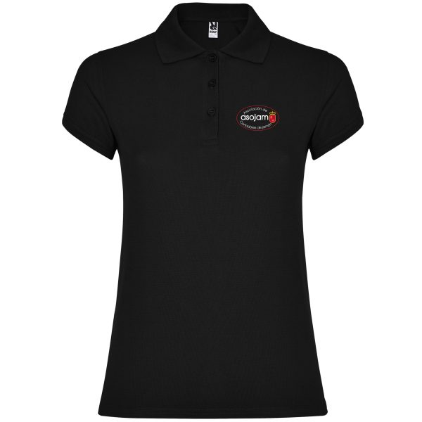 Polo negro Asojam mujer